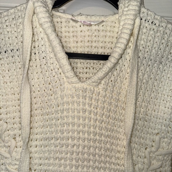 Women’s White Hooded Sweater - Picture 3 of 9
